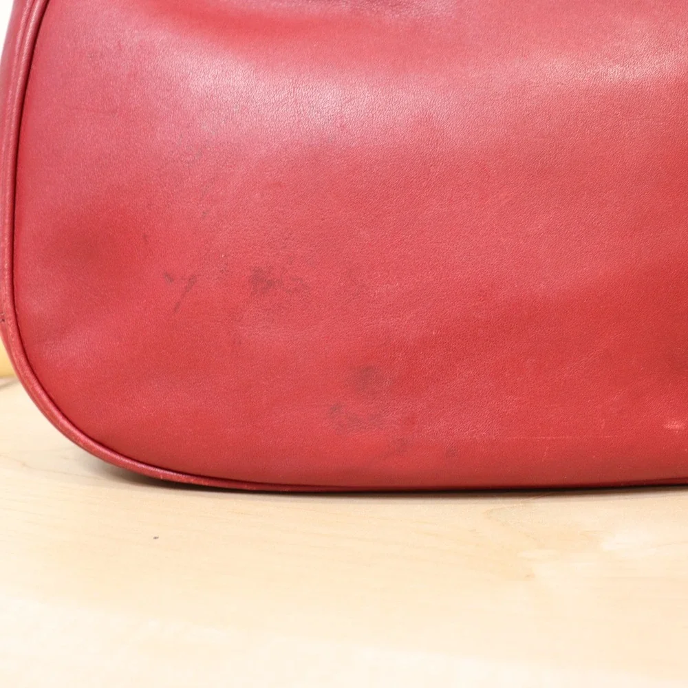 COACH Red Vintage Legacy‎ West Hobo Shoulder Bag - Picture 4 of 9
